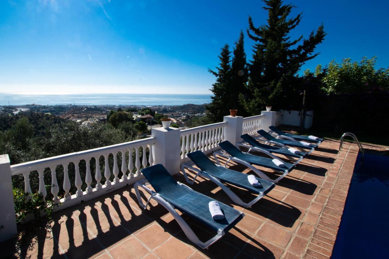 Gran Villa Con Vistas Al Mar Y Piscina Privada マラガ エクステリア 写真