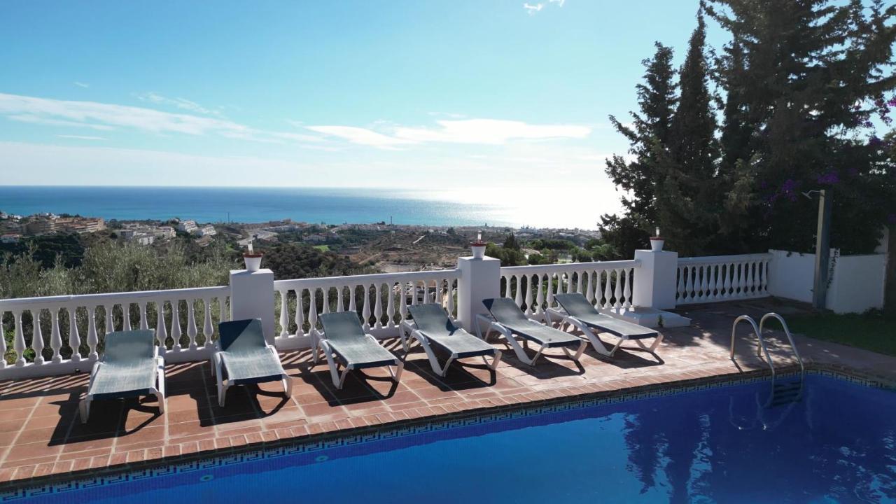 Gran Villa Con Vistas Al Mar Y Piscina Privada マラガ エクステリア 写真