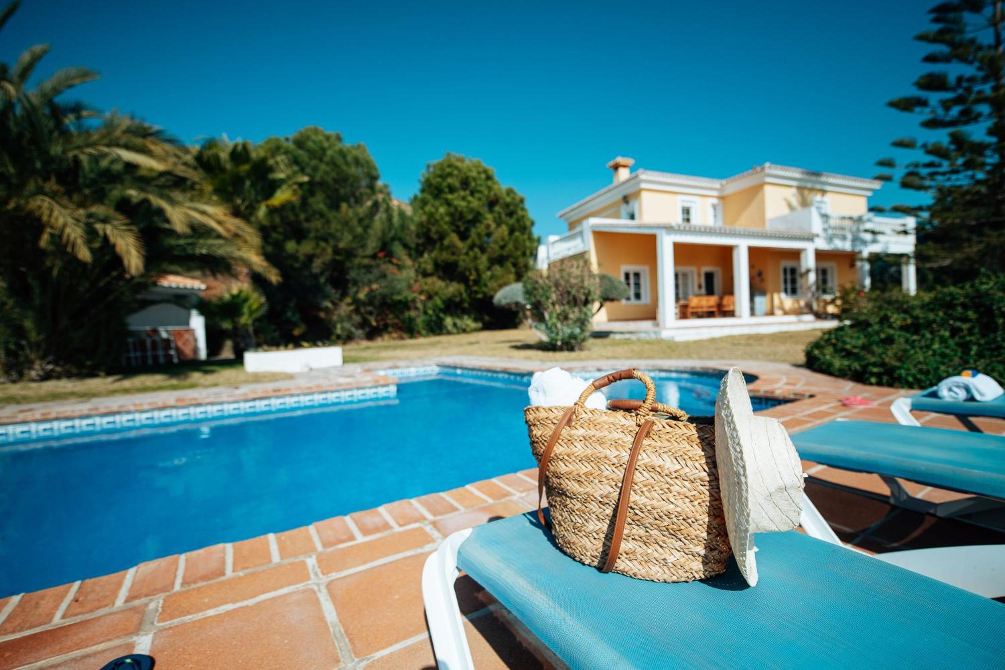 Gran Villa Con Vistas Al Mar Y Piscina Privada マラガ エクステリア 写真
